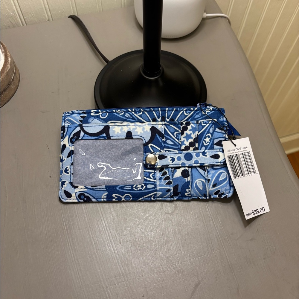 Vera Bradley Blue and White Floral ID Holder